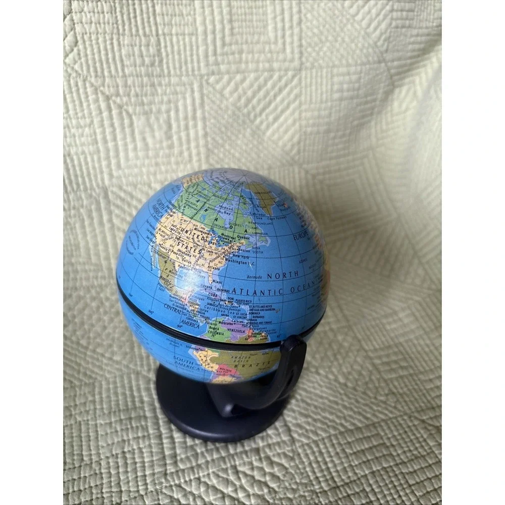 Replogle Desk Size Mini Globe 2001 World 6'' Educational Map Decor